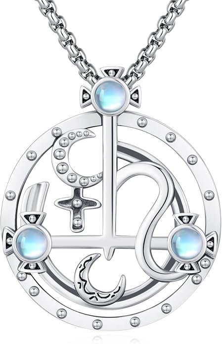 Pentagram Necklace Sterling Silver Triple Moon Goddess/Celtic Knot Witches Knot/Ankh/Sun and Moon/Hecate/Lilith/Santa Muerte/Tetragrammaton Pendant Necklace Pagan Wiccan Magic Egyptian Amulet Jewelry for Women Men