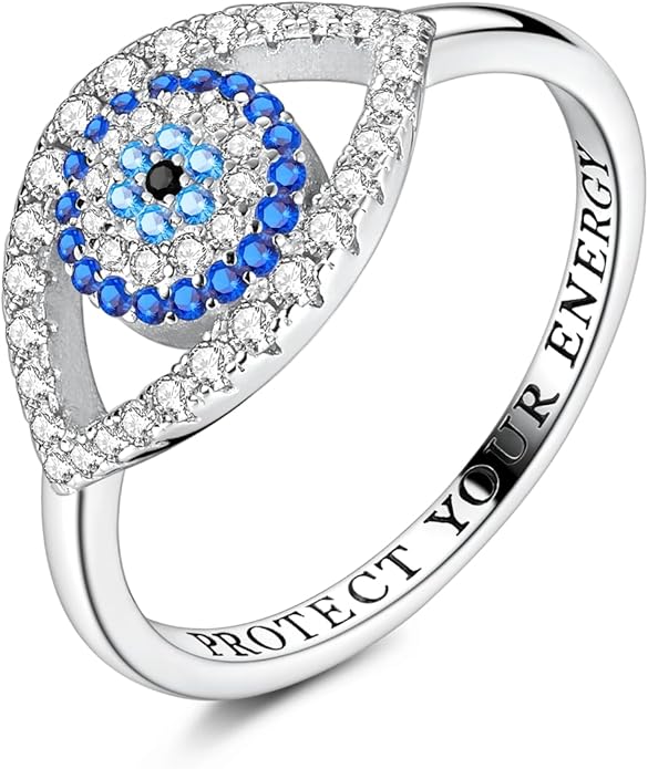925 Sterling Silver Rings for Women | Elegant Dainty Hoop & Band Rings with 5A Cubic Zirconia | Daily Wear Jewelry with Gift Bag (Sizes 6-9)