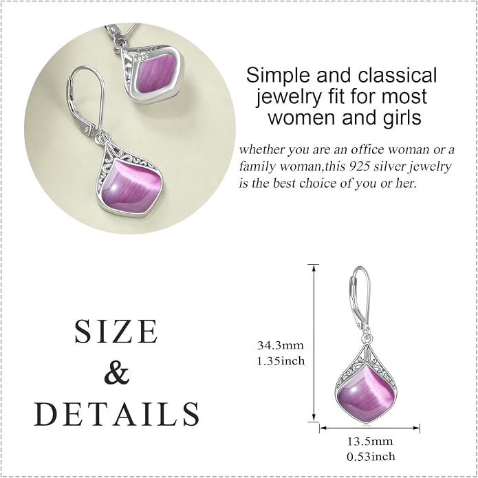 Teardrop Earrings Sterling Silver Filigree Irish Celtic Teardrop Drop Earrings Jewelry Gifts For Women