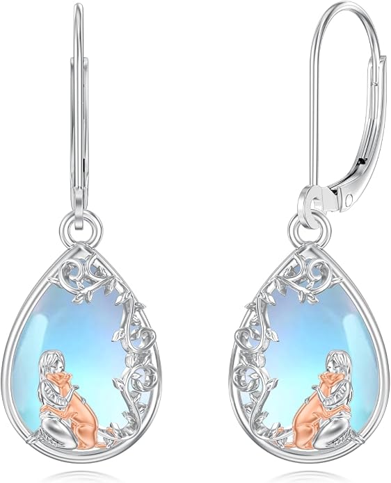 Seiyang Dangle Earrings 925 Sterling Silver Animal/American Flag/Turquoise Dangle Drop Earrings Jewelry Gifts for Women