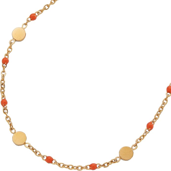 Alex and Ani Enameled Chain Coin Station Anklet