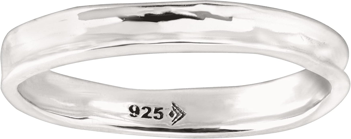 Silpada 'Stellar Stable' Stacking Ring in Hammered Sterling Silver