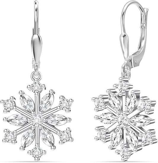 LeCalla Women's Drop & Dangle Earrings | 925 Sterling Silver Leverback Earrings | Lightweight Teardrop Lever Back Drop Dangle Earring for Women