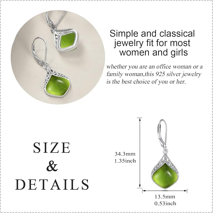 Teardrop Earrings Sterling Silver Filigree Irish Celtic Teardrop Drop Earrings Jewelry Gifts For Women