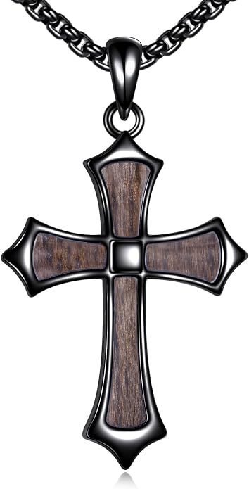Cross Necklace 925 Sterling Silver Cross Faith Pendant Christian Jewelry Gifts for Women Men