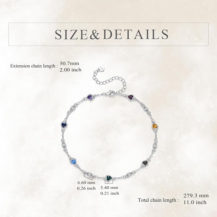 S925 Sterling Silver Evil Eye Anklet for Women, Protection Charm Ankle Bracelet, Adjustable Chain Anklet, Gift for Her