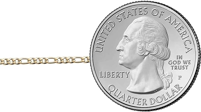Savlano 14K Solid Gold Italian Chain Figaro, Rope, Mariner, Box, Cuban 14 Karat Anklet for Women Comes With Gift Box - Made in Italy