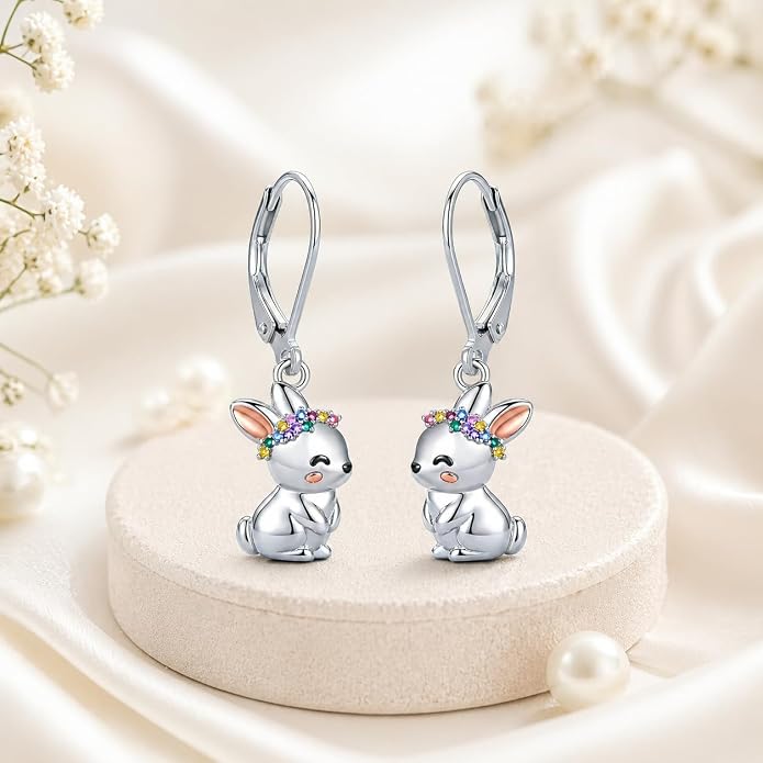 Seiyang Dangle Earrings 925 Sterling Silver Animal/American Flag/Turquoise Dangle Drop Earrings Jewelry Gifts for Women