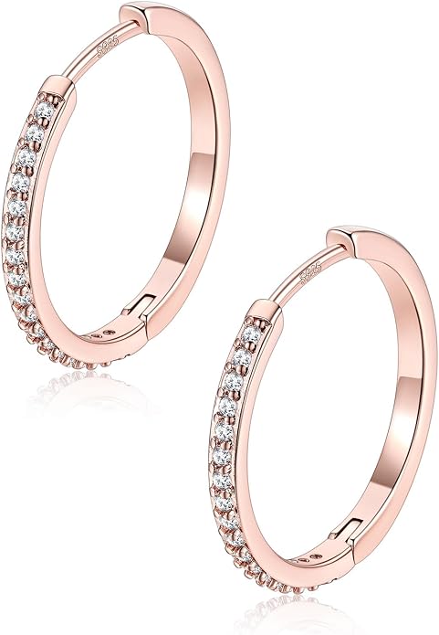 FaithHeart 925 Sterling Silver Post Huggie Hoop Earrings for Women, Silver Small Hoop Earring, Hypoallergenic Cartilage Earrings for Women