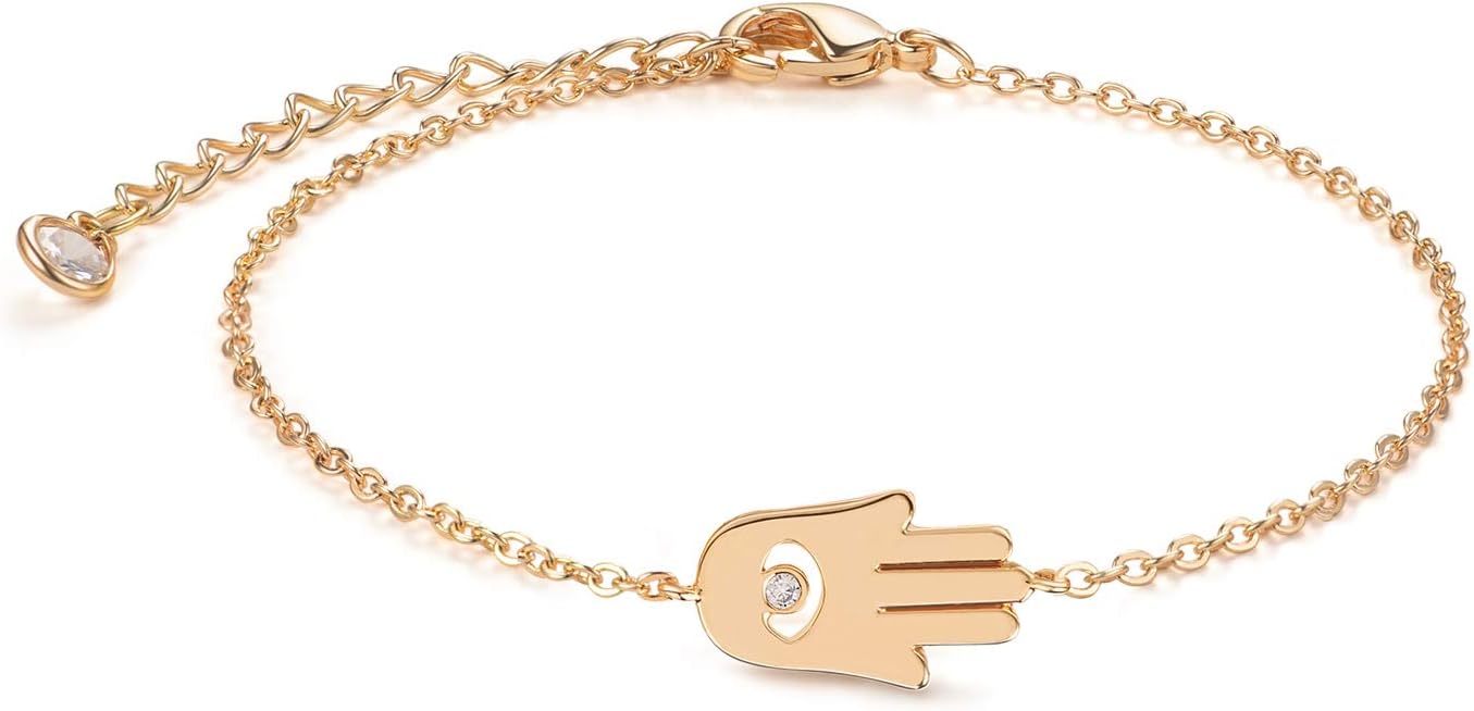 LOYATA Gold Bracelet Gold 14K Gold Filled Dainty Chain Simple Jewelry Gift for Women