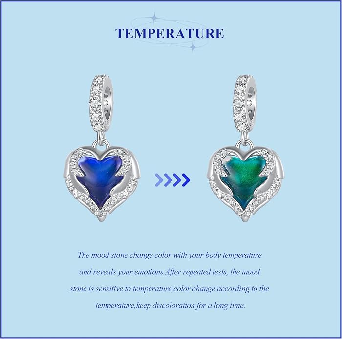 NINGAN 925 Sterling Silver Charm Golden Love Charm Buckle Safety Chain Travel Bead Firefly Dragonfly Pendant, Suitable for Women Bracelet and Necklace as Gift from Mom and Friends