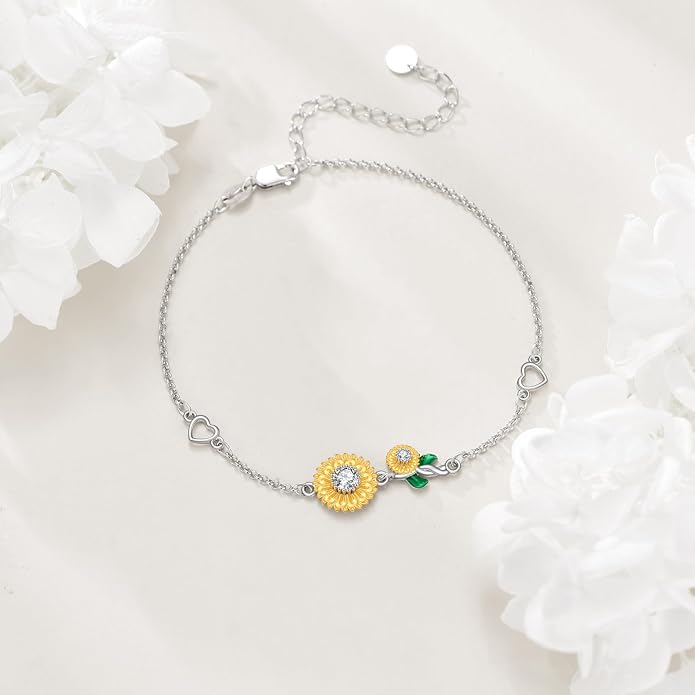 AOBOCO 925 Sterling Silver Anklet for Women Crystal Butterfly Dragonfly Evil Eye Ankle Bracelet Ankle Summer Beach Jewelry Gifts
