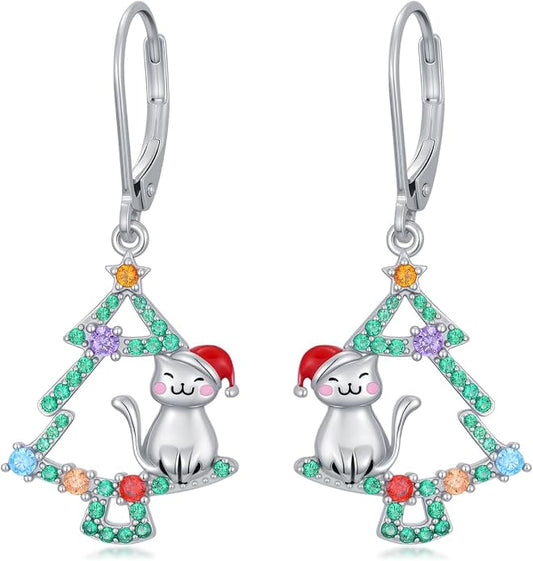Seiyang Dangle Earrings 925 Sterling Silver Animal/American Flag/Turquoise Dangle Drop Earrings Jewelry Gifts for Women