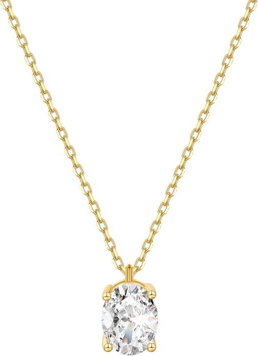 S.Leaf Gold Dainty Pendant Necklaces for Women Sterling Silver Gold Plated Layered Horizontal Vertical Bar Star Starburst Moon Cubic Zirconia Lariat Necklace for Women Trendy Gifts