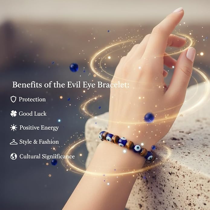 Arihant Gems And Jewels Reiki/Yoga Healing Crystal Stretchable Bracelet,100% Natural And Certified, Astrological Gemstone, Unisex Both For Men & Women - (8 Mm)