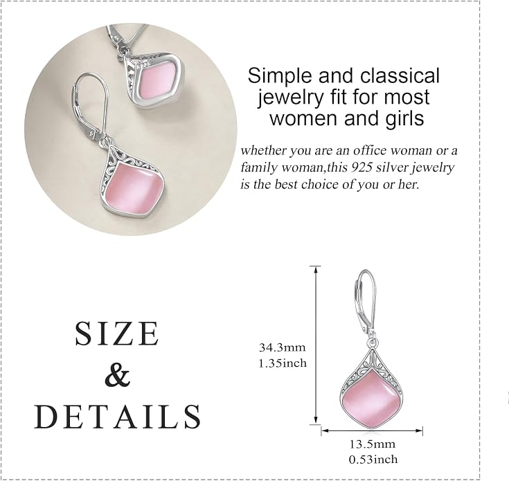 Teardrop Earrings Sterling Silver Filigree Irish Celtic Teardrop Drop Earrings Jewelry Gifts For Women