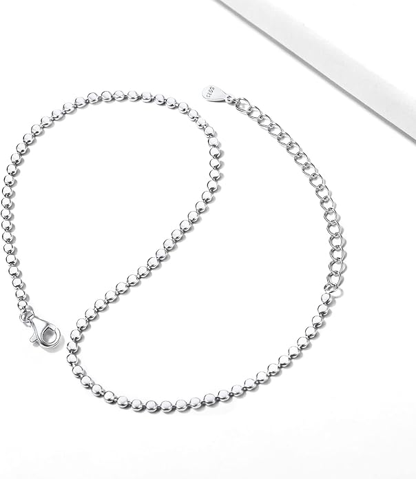 ChicSilver 925 Sterling Silver Ankle Bracelet for Women, Simple Cuban Link/Figaro/Twist Rope Chain Anklets for Beach Party(with Gift Box)