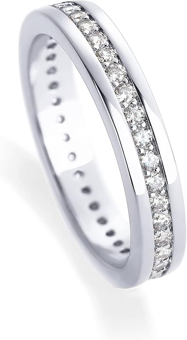 PAVOI 18K Gold Plated Stacking Tiny Cubic Zirconia Band | Eternity Rings for Women | Thumb Ring