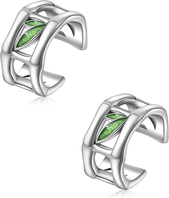 Cuff Earrings 925 Sterling Silver Ear Cuff Earrings Non-Piercing Fake Helix Cartilage Cuff Earrings Various Styles Ear Cuffs Fine Jewelry for Women