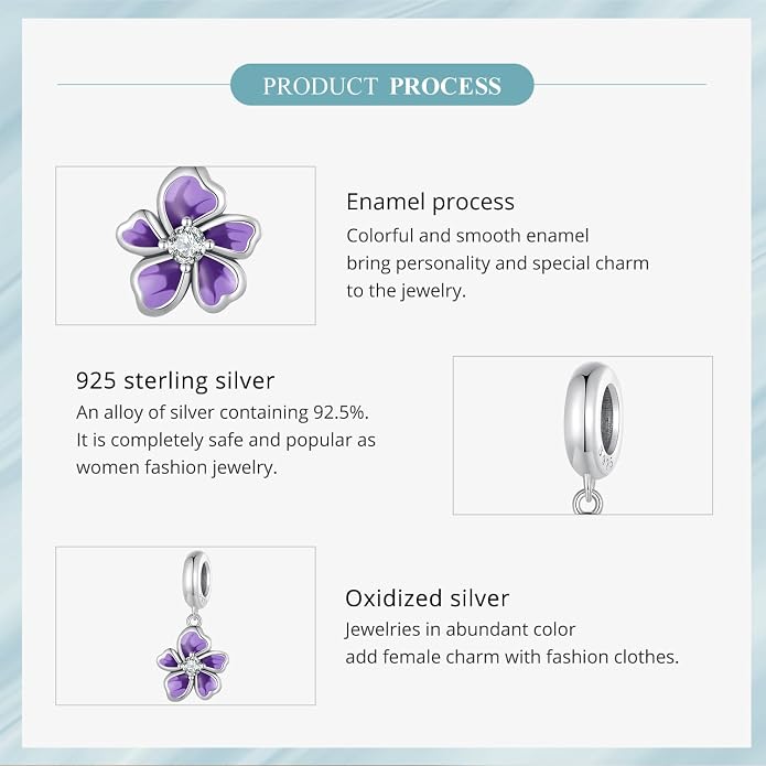 NINGAN 925 Sterling Silver Charm Golden Love Charm Buckle Safety Chain Travel Bead Firefly Dragonfly Pendant, Suitable for Women Bracelet and Necklace as Gift from Mom and Friends