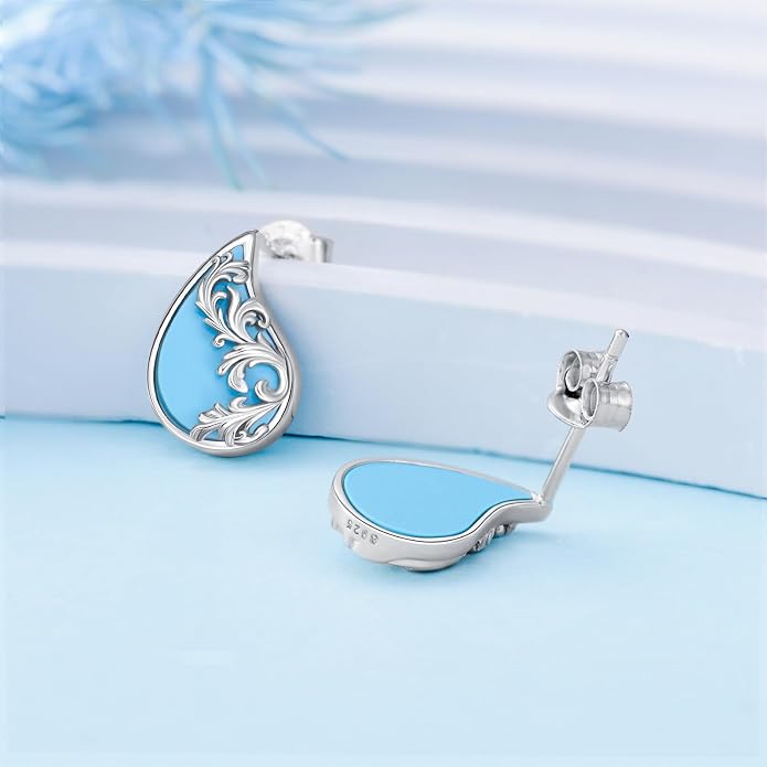 PROESS Sword/Lotus/Hummingbird/Squirrel/Cow Earrings Skull Stud Earrings 925 Sterling Silver Earrings Birthday Christmas Jewelry Gifts for Women Men