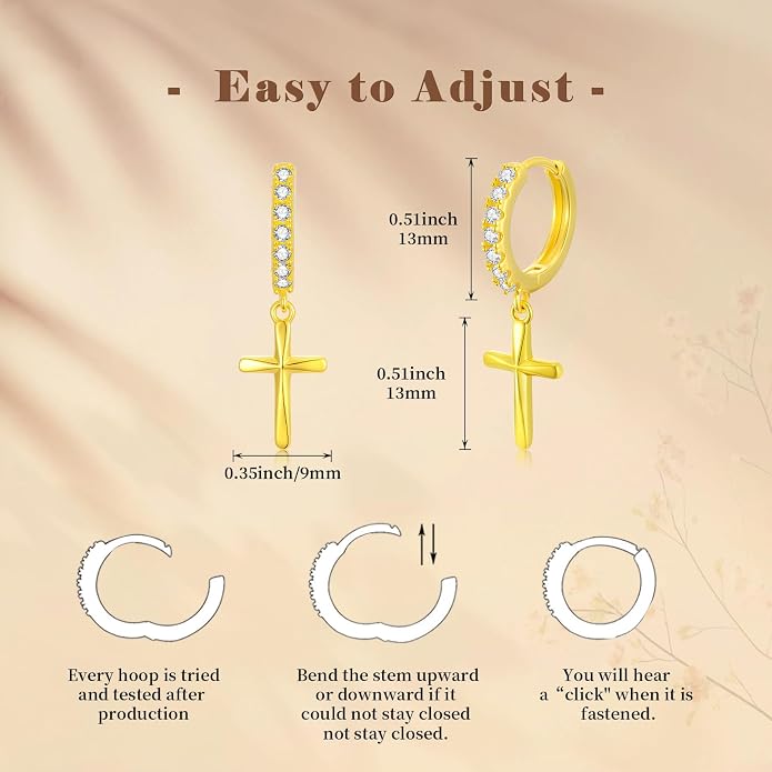 Gold Dainty Hoop Earrings for Women Hypoallergenic Lightweight 14K Gold Huggie Earrings Jewelry Valentines Day Gifts for Wife Girlfriend Her