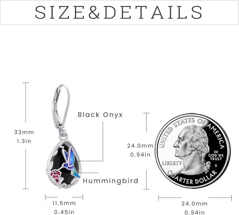 Dangle Earrings Sterling Silver Moonstone/Turquoise/CZ/Crystal Earrings for Women Tree of Life Animal Filigree Leverback Earrings Jewelry Gifts