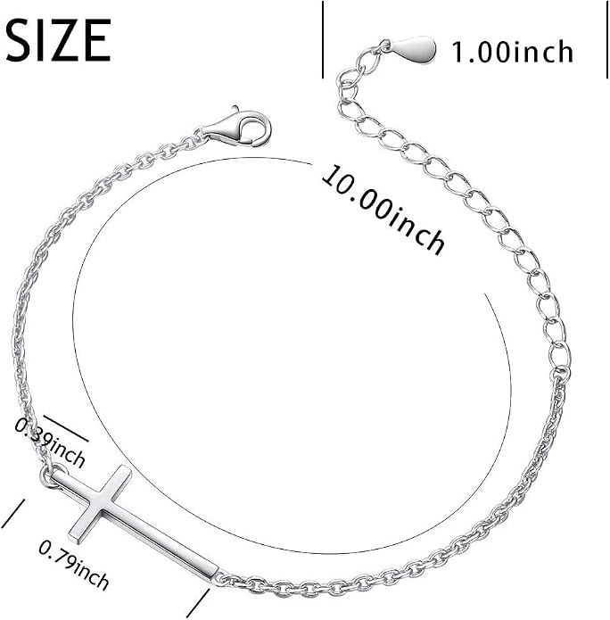 Alphm Anklet for Women S925 Sterling Silver Adjustable Foot Evil Eye Starfish Heart Bead Butterfly Celtic Knot Cross Multilayer Layered Ankle Bracelet Jewelry