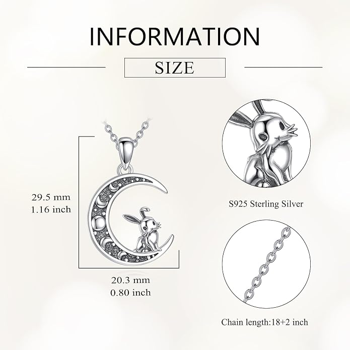 Sun and Moon Necklace 925 Sterling Silver Sun Moon Pendant Gemstone Jewelry Gifts for Women