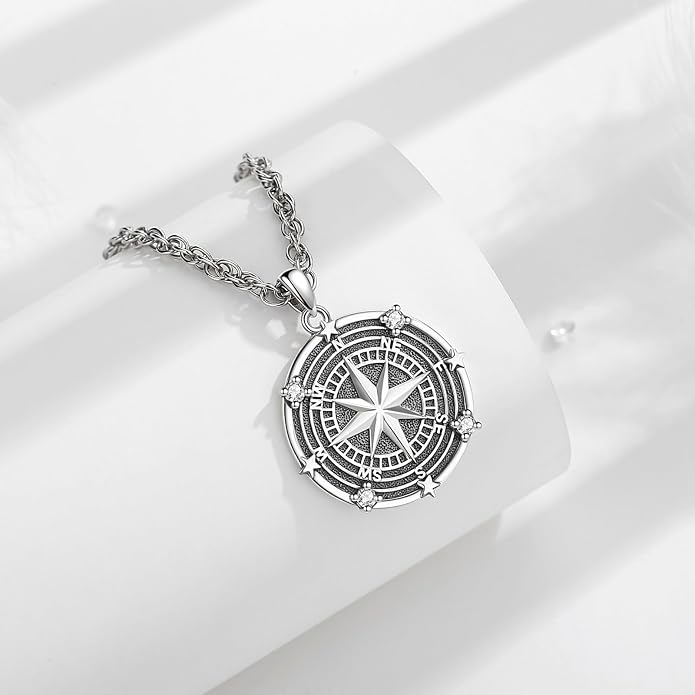 INFUSEU Mythology Pendant Necklaces for Men, Viking Norse Mjolnir Egyptian Anubis Ankh, 22-24 Inch Chain