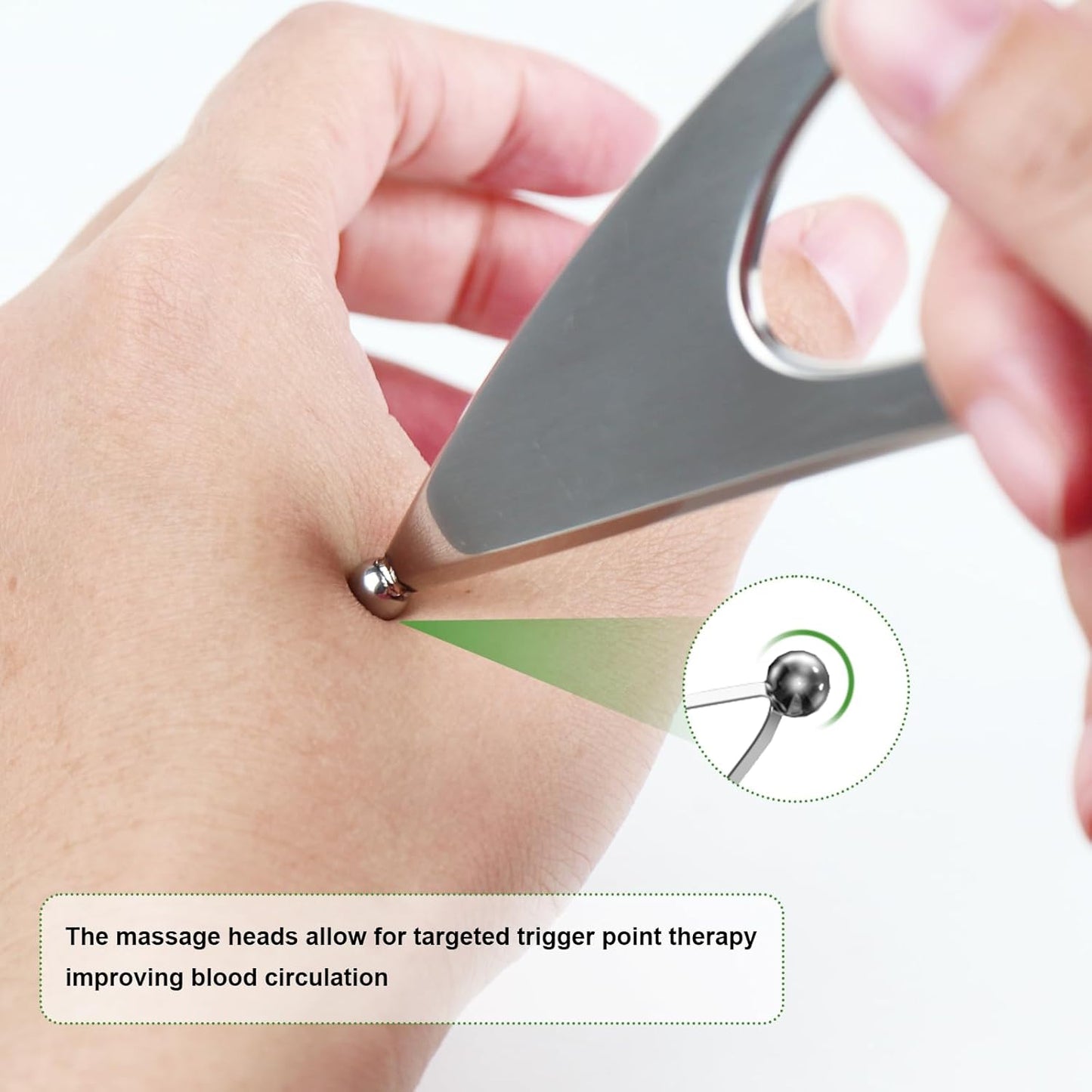 Stainless Steel Guasha Scraping Massage Tool for Soft Tissue Therapy, Ideal for Back, Legs, Arms, Neck, Shoulder Relief (Moon Shape)