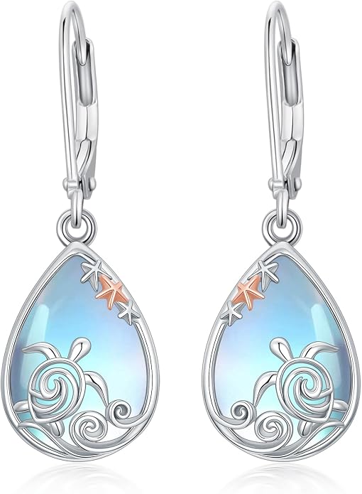 Seiyang Dangle Earrings 925 Sterling Silver Animal/American Flag/Turquoise Dangle Drop Earrings Jewelry Gifts for Women