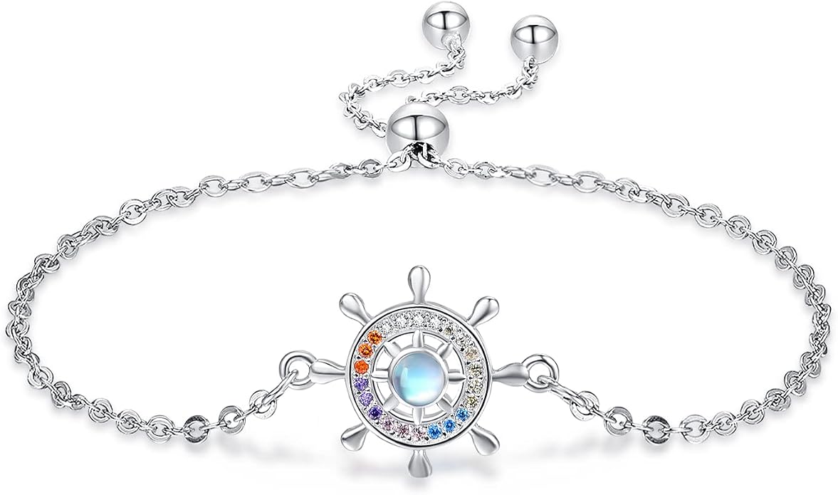 Palpitate Anchor Anklet Bracelets for Women Anklet Nautical 925 Sterling Silver Anchor Jewelry Gifts for Women Sailor Adjustable Chain