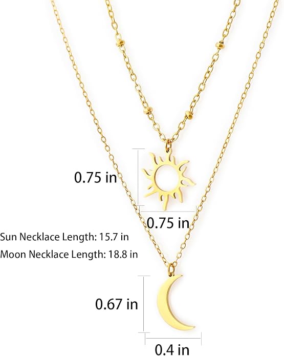 14K Gold Plated Paper Clip Chain Link Necklace Satellite Cross Key Starfish Turquoise Heart Necklace for Women