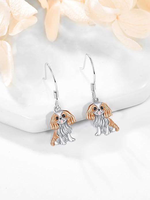 Dreamboat Cute Animal Dangle Drop Earrings for Women 925 Sterling Silver Hypoallergenic Animals Hook Earring Birthday Party Jewelry Gifts for Sensitive Ears