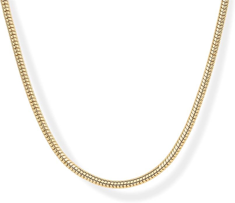 PAVOI 14K Gold Plated Chunky Chain Choker Necklaces for Women | Gold Statement Graduated Link Chain Necklace | Bold Oval Link Barbell Links Paperclip Chains