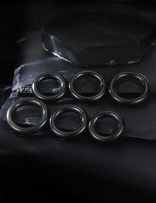 20G 18G 16G 14G 12G 10G 8G 6G 4G 2G Nose Rings Hoops 316l Surgical Steel Clicker Septum Lip Ring Tragus Helix Daith Rook Conch Snug Cartilage Lobe Earrings Hoop Piercing Jewelry For Women Men