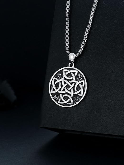 KXJ S925 Sterling Silver Black Cross/Best Dad/Baseball Bat/Silver Cross/Ankh Cross/Crucifix with 22+2 Inches Stainless Steel Rolo Chain Cross Necklace for Men Women Christian Religious Jewelry Gifts
