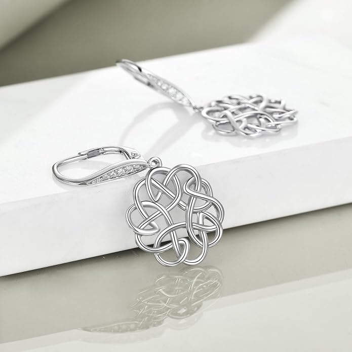 Celtic Filigree Earrings for Women Gemstone Jewelry Gifts