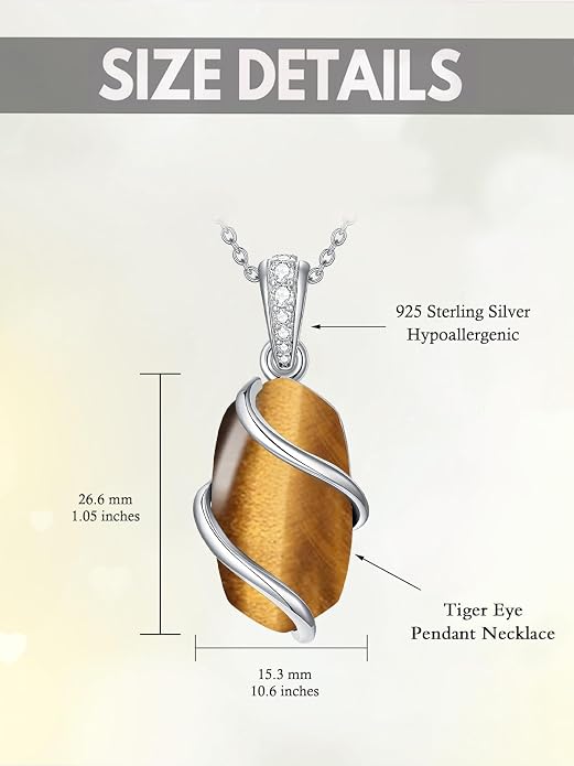 HPQQ Necklace for Women 925 Sterling Silver Dainty Gemstone Pendant Fine Jewelry Birthday Mothers Day Gifts for Mom Wife Her