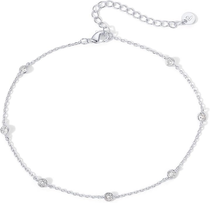 PAVOI 14K Gold Plated Anklet for Women - Trendy Link Chain Ankle Bracelet Summer Jewelry - Boho Dainty Anklets with Cubic Zirconia, Beaded, Evil Eye, Star, Station, Pearls Adjustable Gold Jewelry