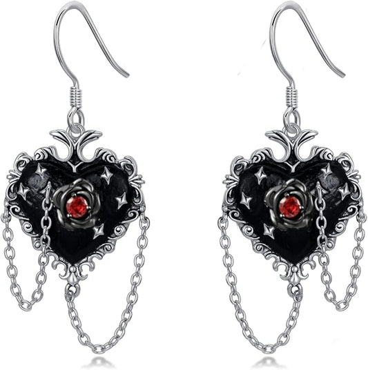 Animal/Leaf/Gothic Dangle Earrings 925 Sterling Silver Animal/Leaf/Gothic Dangle Drop Earrings Easter/Halloween/Christmas Jewelry Gifts for Women Her