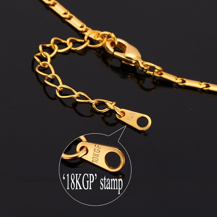 U7 Initial Necklace for Women, Gold/Platinum Plated CZ Crystal Letter A-Z Pendant Necklace, Shiny 20 Inch Name Chain Dainty Personalized Jewelry for Men Mom Wife Friend