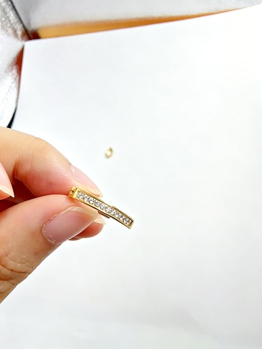 Color Moissanite Titanium Belly Button Ring, Gold Silver Plated Internally Threaded Navel Piercing Jewelry, Hypoallergenic Implant Grade G23 Titanium Belly Ring, Brilliant Cut Moissanite Belly Piercing Rings for Women Men