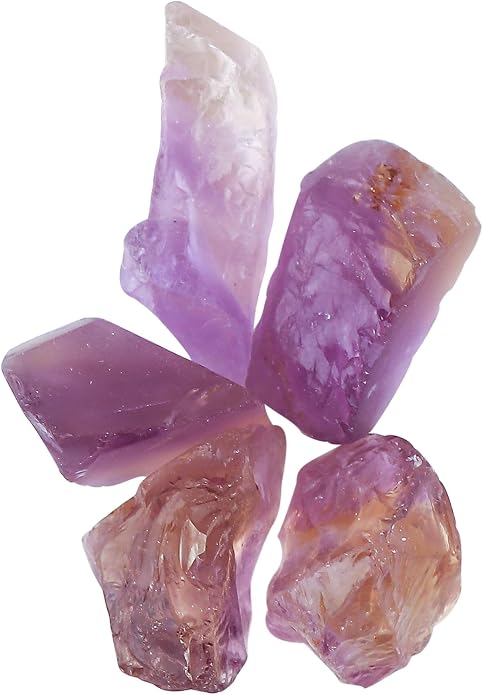 5pcs, Wholesale Raw Natural Gemstones and Crystals, Assorted Rough Stones, Bulk Loose Rock Supplies, DIY Crafts-Jewelry Making, Wire Wrapping, Gem Collection