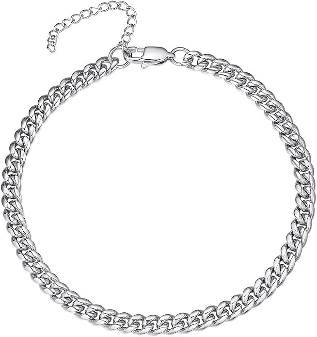PROSTEEL Gold/Silver Anklets for Women Waterproof, 14K Gold Plated Ankle Bracelet Non Tarnish, Jewelry Gifts Adjustable