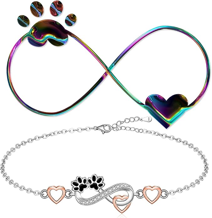 Infinity Cat Paw Print Celtic Knot Sea Turtle Elephant Flamingo Butterfly Dolphin Evil Eye Anklets Bracelets for Women Sterling Silver Adjustable Ankle Bracelet Summer Beach Lovers Gift