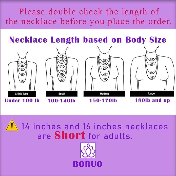 BORUO 925 Sterling Silver Box Chain Necklace | Waterproof 14K Gold Plated Box Chain | 1mm 1.5mm Solid Italian Nickel-Free Necklace Lobster Claw Clasp 14-30 Inch