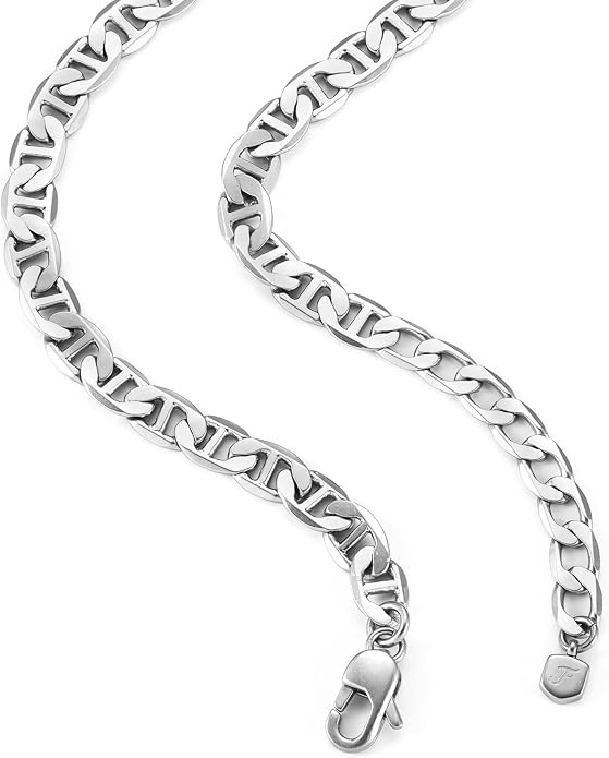 Fossil Men's Stainless Steel or Leather Necklace for Men