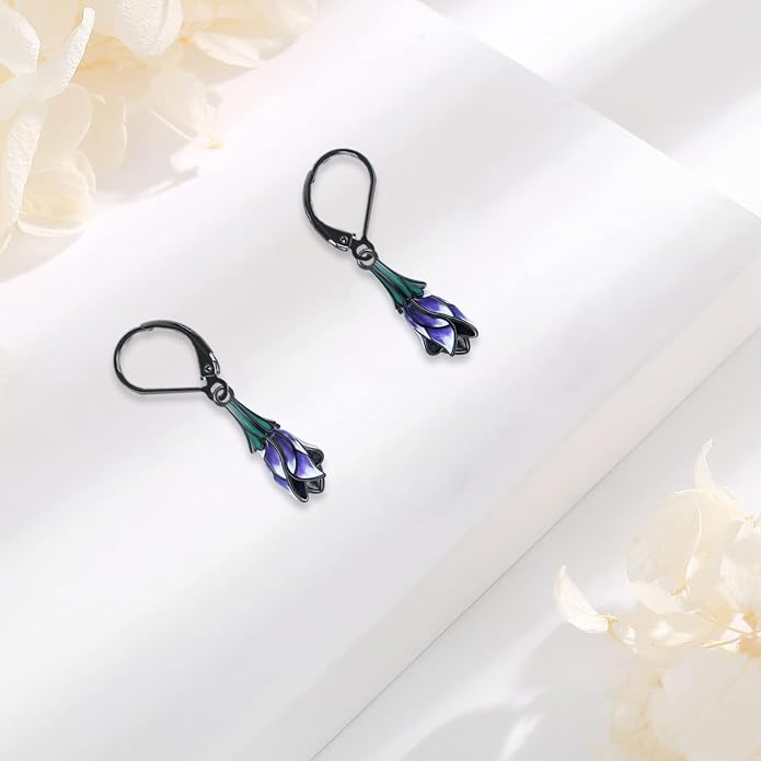 Tree of Life/Cat/Turtle/Butterfly/Flower/Celtic/Turquoise/Moonstone Dangle Earrings for Women Sterling Silver Cute Animals Drop Earrings Jewelry Gifts
